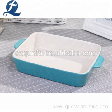 Popular Customized Rectangular Stoneware Bakeware Pan